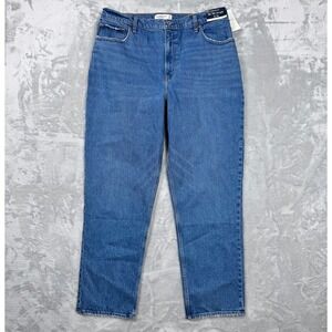 New Abercrombie & Fitch The 90's Straight Ultra High Rise Jeans Womens 33 Curve
